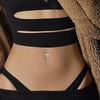 RUGBOL Belly Button Piercings, Titanium Belly Button Piercings, Butterfly Heart,