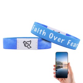 BYETOCE Bible Verse Bracelets Christian Daily Bible Verse Bracelet with NFC Blue Peace Dove Bracelet Inspirational Daily Bible Verse Bracelets Religious Gifts for Women Men