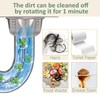 Asaiy Drain Unblocker Tool with Handle, Flexible Plumbing Snake, Professional