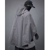 Niepce Inc Japanese Techwear Hooded Cape Jacket for Men (US,