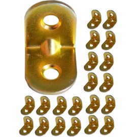 Right Angle Brackets 90 Degree Corner Braces Brackets Plates, Wooden Angle, Metal Steel Sheet Galvanised 0.79"x 0.79"x0.63"(20 x 20 x 16mm) Pack of 20