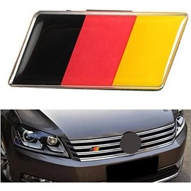 MOMOALA Aluminium German Germany Flag Badge Grille Emblem Car Sticker Decal Universal Decoration