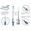 Toolty Professional Mixing Paddle Extension - M14 Thread - Galvanised