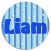 Liam - Circle Sticker Decal 3 Inch - Water Bottle