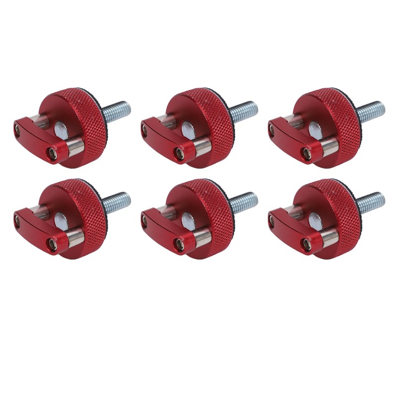 6PCS Hard Top Quick Removal Fastener Thumb Screw with D