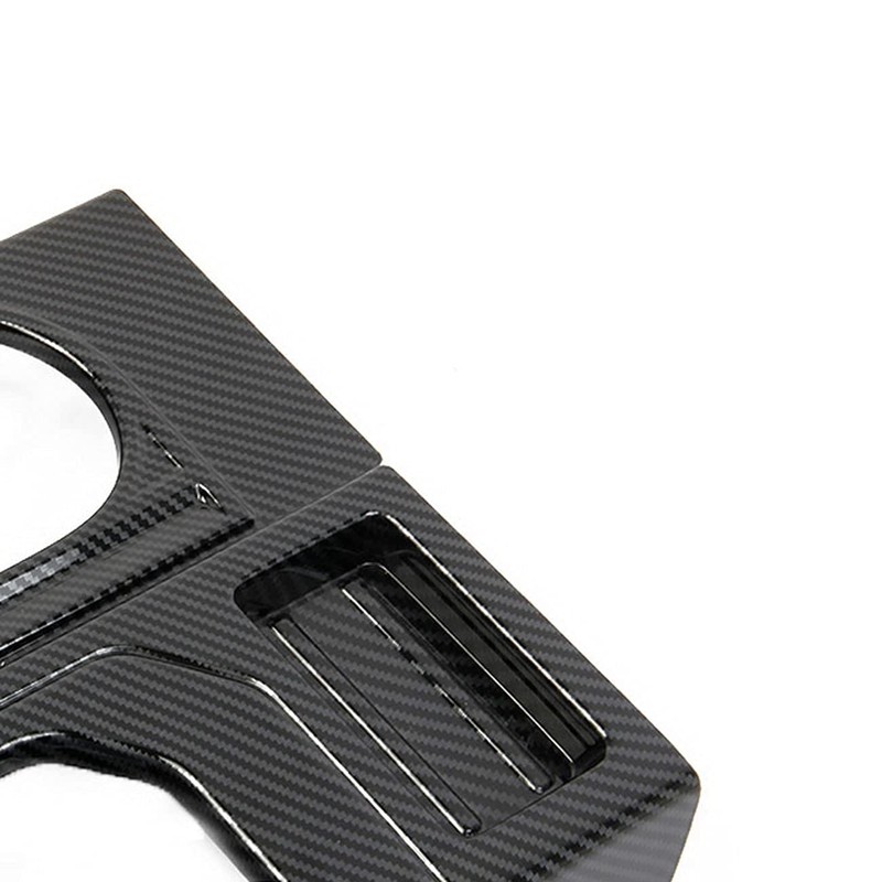 Carbon Fiber Center Console Gear Shift Box Water Cup Panel