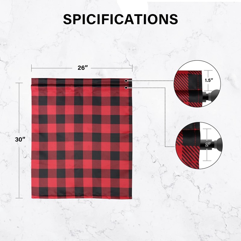 Simple Deluxe Buffalo Check Kitchen Tier Curtains, Plaid Gingham Small