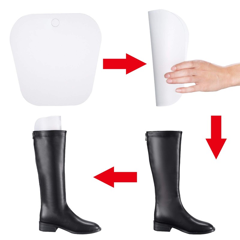 Bememo 8 Packs Boot Shape Inserts High Boot Support for