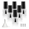 Agidea 6PCS Empty Nail Polish Bottles with Funnel, Empty Fingernail