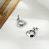 Dochais 6-8 Pairs of Stud Earrings Gold Silver Set 18K