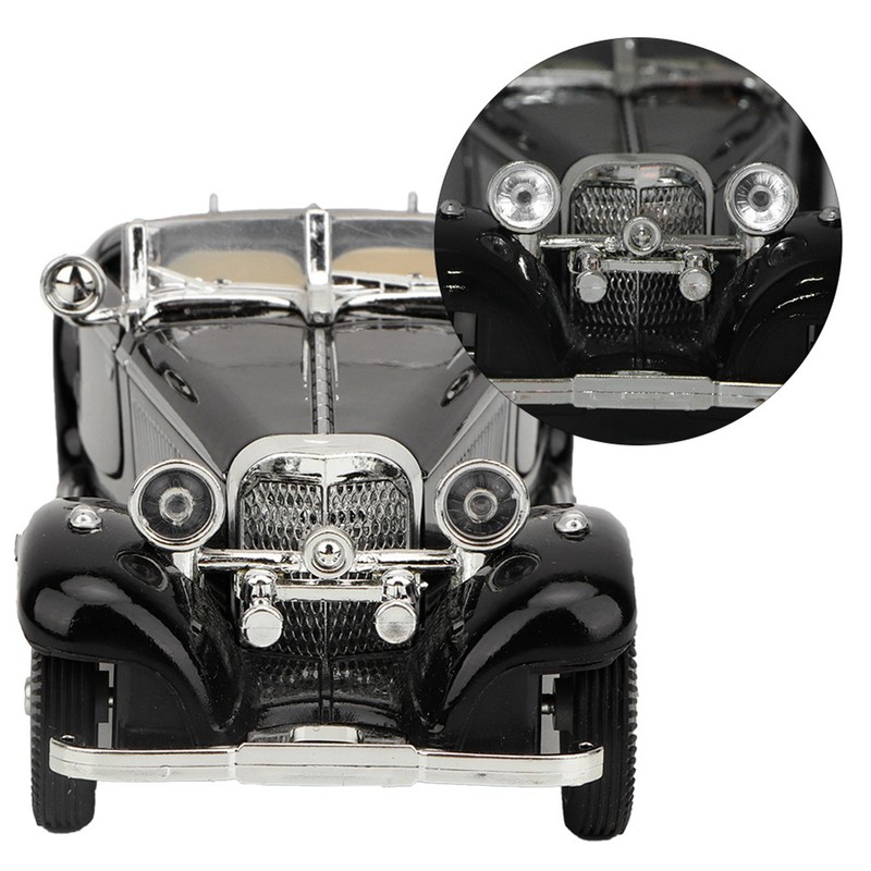 Vintage Child Kid High Simulation Sound Light Pull Back Car