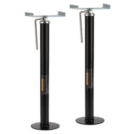 LUSHIH RV Slide Out Support Trailer Stabilizer Jacks, RV Camper Accessories for Travel Trailers - 21.4" to 40" - 5000 Lbs Each - Pack of 2