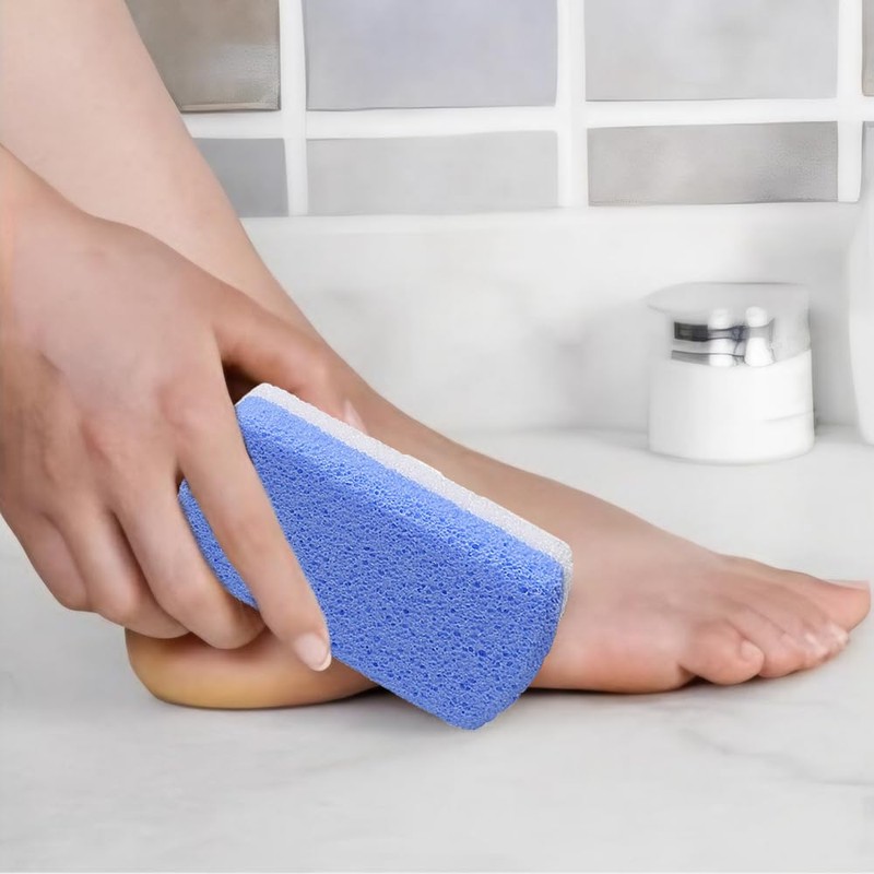 2 Pcs Glass Pumice Stone for Feet,Durable Callus Remover &