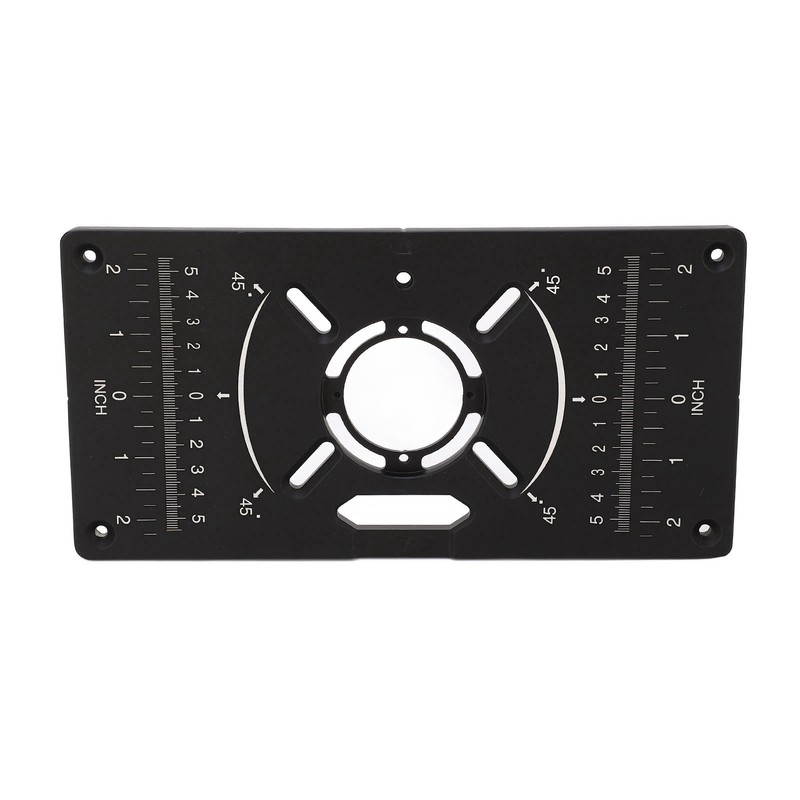 Router Plate Aluminum Alloy Router Table Insert Plate Trimming Machine
