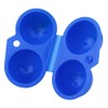 Alomejor 2 x Plastic Egg Holder Portable Egg Box Container