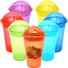 Youngever 7 Sets Plastic Yogurt Cups, Reusable Plastic Dessert Cups
