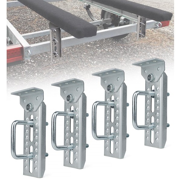 Toplamper Heavy Duty Boat Trailer Bunk Brackets, 4 PCS 8"