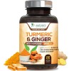 Cápsulas Herbales de Cúrcuma y Jengibre con BioPerine 1950mg x120