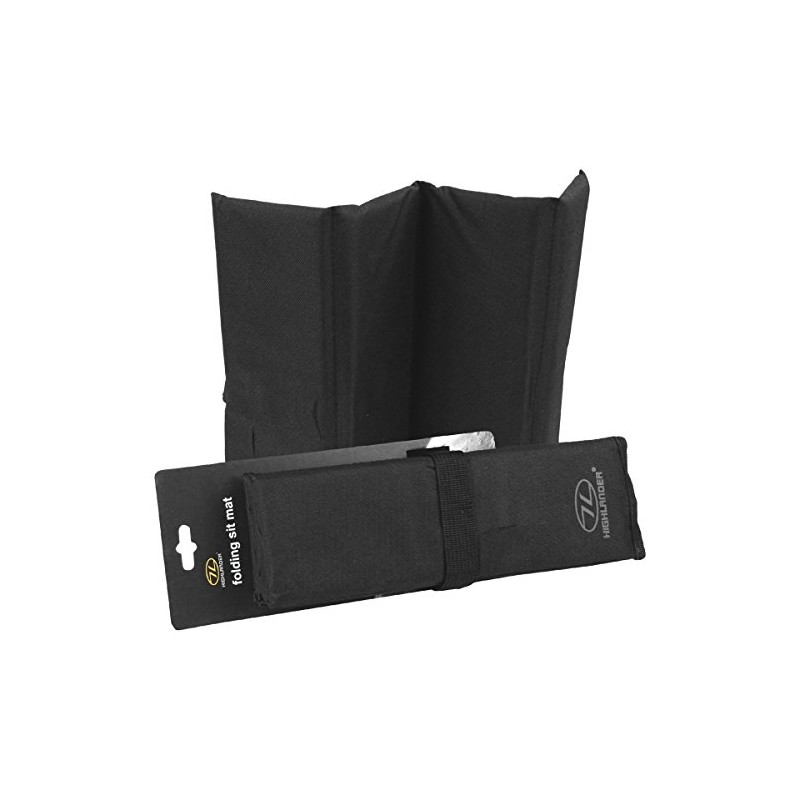 (One Size, Black) - Highlander Folding Sit Mat Bushcraft Camping