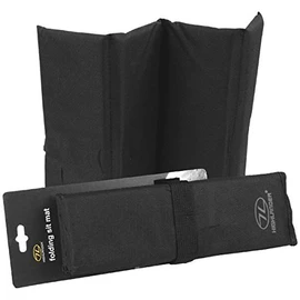 (One Size, Black) - Highlander Folding Sit Mat Bushcraft Camping Walking Hiking Fishing Outdoor