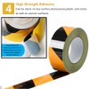 Waterproof Reflective Safety Tape Roll 2"X150' Yellow Black Striped Floor