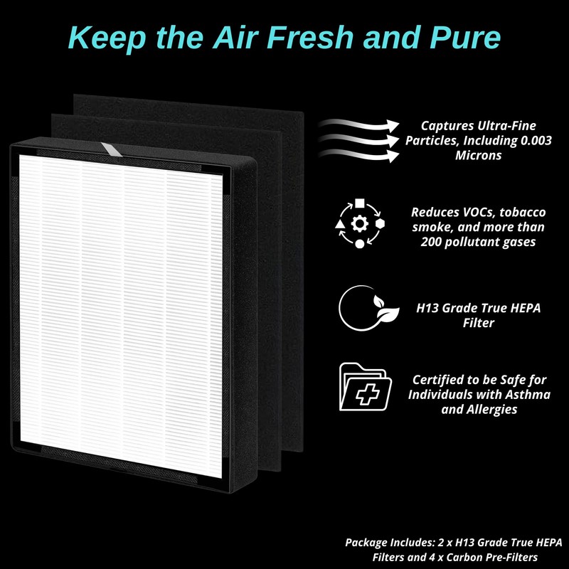 2 Pack - 45i Replacement Filter - for Breathesmart Flex