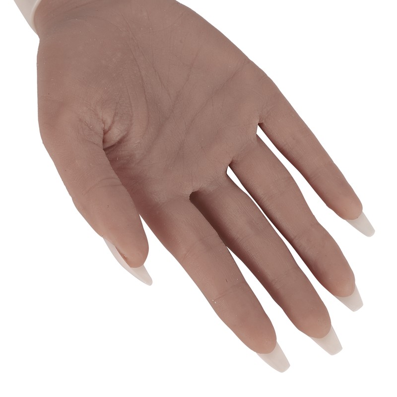 Nail Art Practice Hand Silicone Bendable Joints False Nail Tips