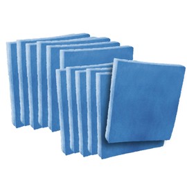 AirstarFilters (12) 16 x 25 x 1 Filter Pads Blue / White Polysynthetic 2-Stage Media