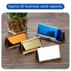 PATIKIL Business Card Holder, 2 Pack Reflective 304 Stainless Steel