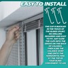 Blulu 3 Inch Valance Clips Window Blind Hidden Clip Clear