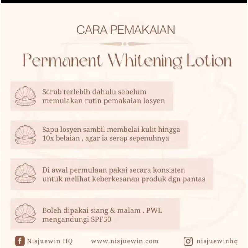 PWL WHITENING LOTION / ORI HQ ‼️ FREE GIFT
