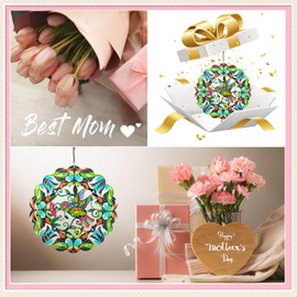 Hummingbird Metal Wind Spinners - Hummingbird Gifts for Women Mom Grandma Wife, Hanging Wind Spinner for Outdoor & Indoor Decorations, 12 inch Wind Spinner for Christmas Ornament Gifts