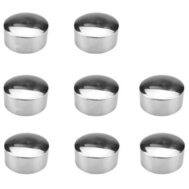 8pcs 45MM Handrail End Caps,Stainless Steel Round Handrail End Caps,Hand Railing End Plugs,Handrail Fixing End Cap for Handrai