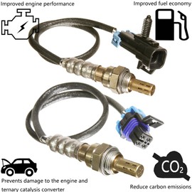 YWIM Upstream and Downstream Oxygen Sensor Set Compatible with Chevy 2008-2013 SILVERADO 1500 4.3L 2pcs o2 sensor