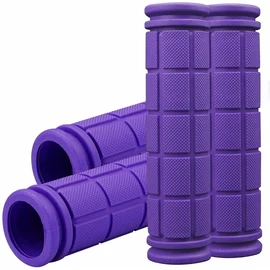 Bicycle Handlebar Grips - Colorful Rubber Mushroom Grips for BMX/MTB Mountain Bike Fixed Gear Handle - Soft Rubber Bicycle Accessory (Purple, 2 Pairs)