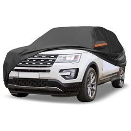 ATOCOVER Car Cover Waterproof Custom Fit for Ford Explorer All Weather for Automobiles Outdoor Snow Sun Dust UV Protection Full Exterior Cover with Door Zipper
