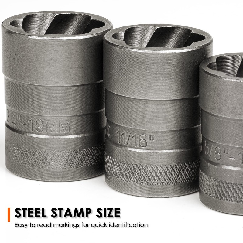 THINKWORK Bolt Extractor Kit, 32-Piece Nut Extractor Socket Set, 1/4"