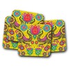 4 Set - Indian Elephant Pattern Coaster - Boho Lotus
