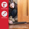 M-D Building Products Vinyl Cinch U-Shape Door Bottom Seal, Slide-On