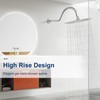 NearMoon Shower Extension Arm with Flange - S Shaped High