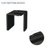JUBEST Matte Black Floor Guide Wall Mount Sliding Barn Door