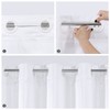 MitoVilla No Hooks Required Extra Long Shower Curtain Set with