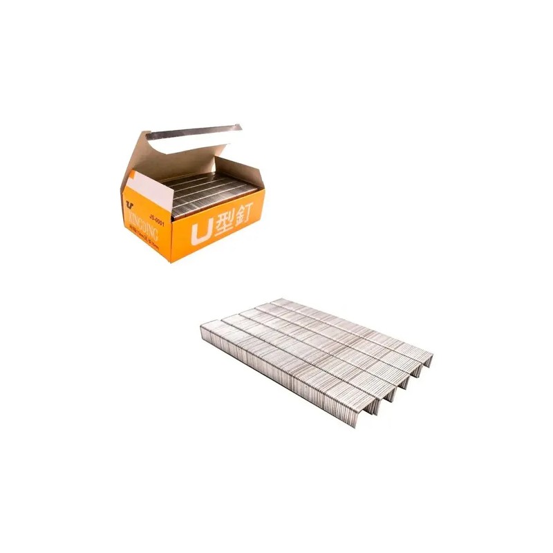 Grapa Tipo N 1008f 8mm Tapiceria Carpinteria Uso Rudo Kit