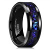 King Will Tungsten Wedding Rings for Men with Meteorite Inlay