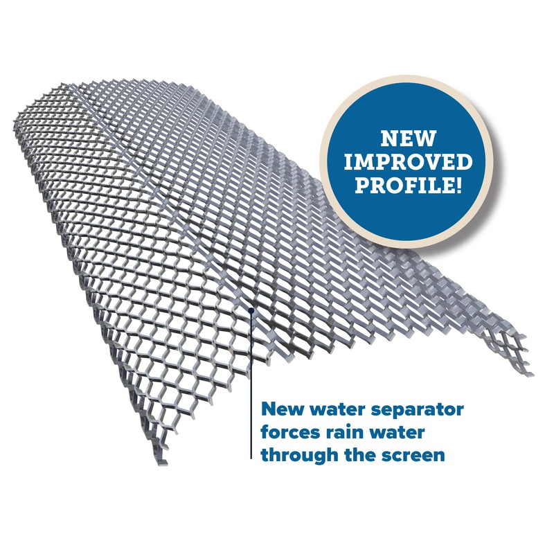 E-Z-Quick Aluminum Mesh Gutter Guards (for 6" Gutters) - Covers
