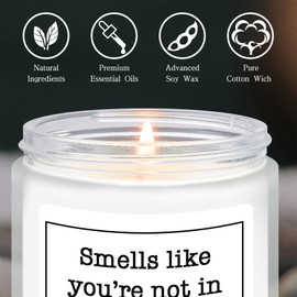 RIZOOCE 50th Birthday Gifts for Her Him, 50th Birthday Decorations Gifts for Women Men, 50 Year Old Birthdays, Lavender Scented Candle, 7oz