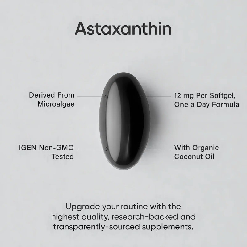 Sr Triple Strength Astaxanthin From Microalgae 12mg 60ct Sabor Flavorless