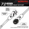 WORKPRO Ratchet Handle, Ratchet Wrench, Socket Wrench, Insertion Angle 0.37
