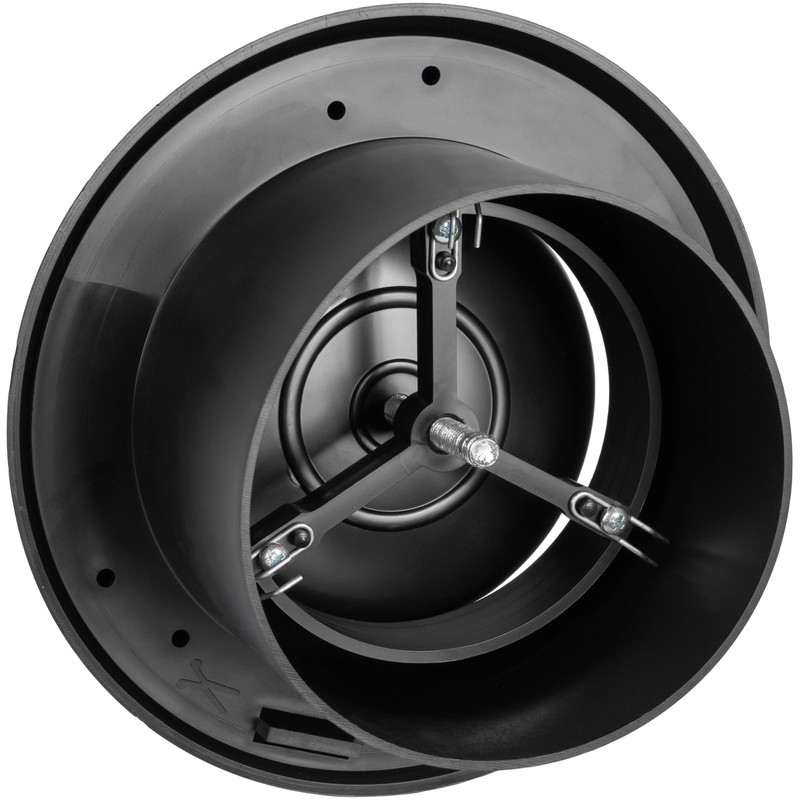 Vent Systems 4" Inch Black Plastic Universal Diffuser - Round