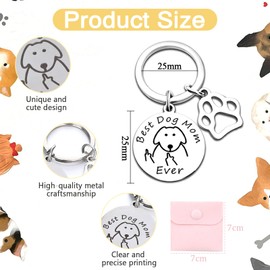 RYMAUP Cat Lover Keychain Funny Keychain Gifts for Cat Lovers Gifts for Women Girls Pendant for Cat Lovers, silver